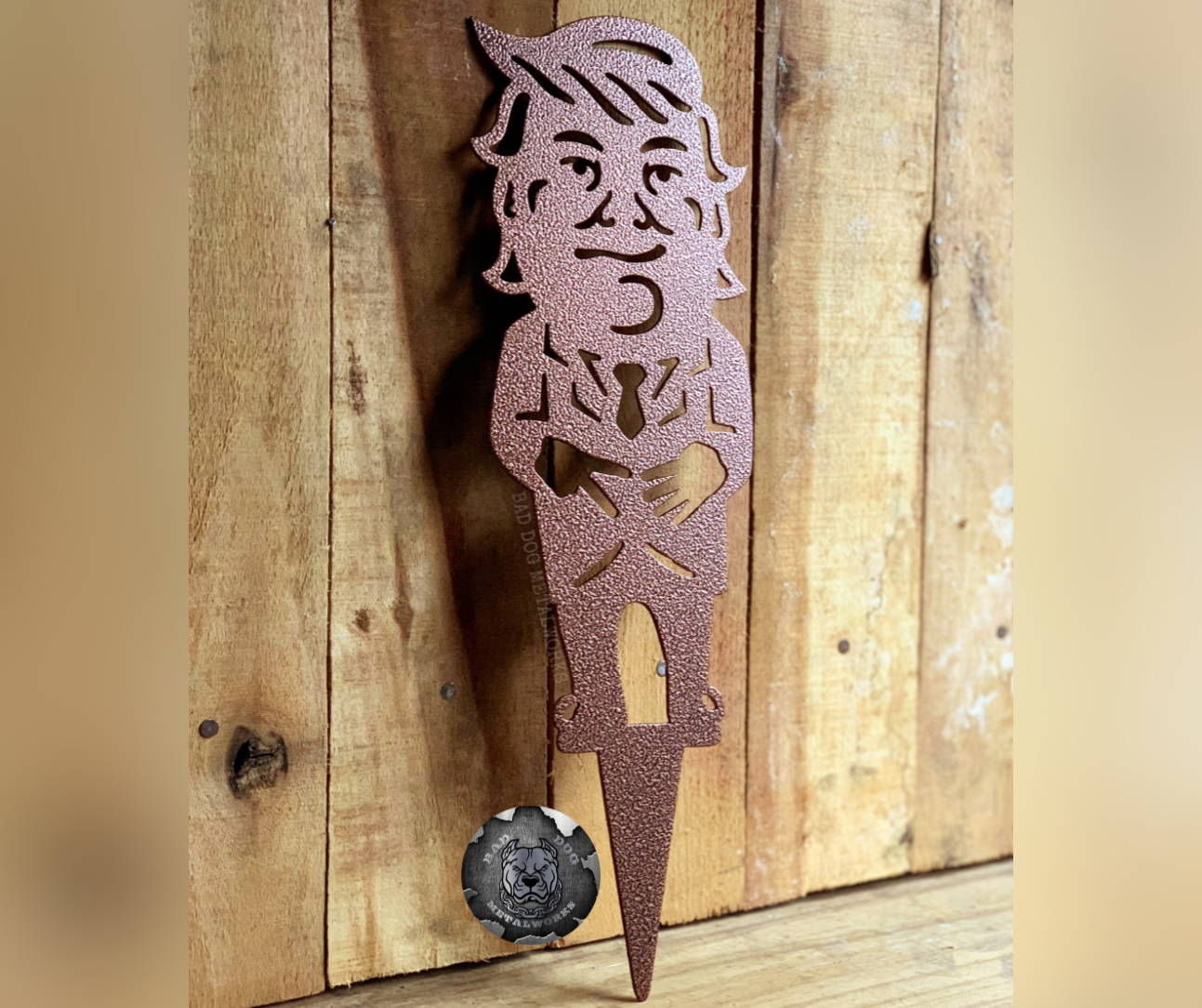 Trump Gnome Garden Stake
