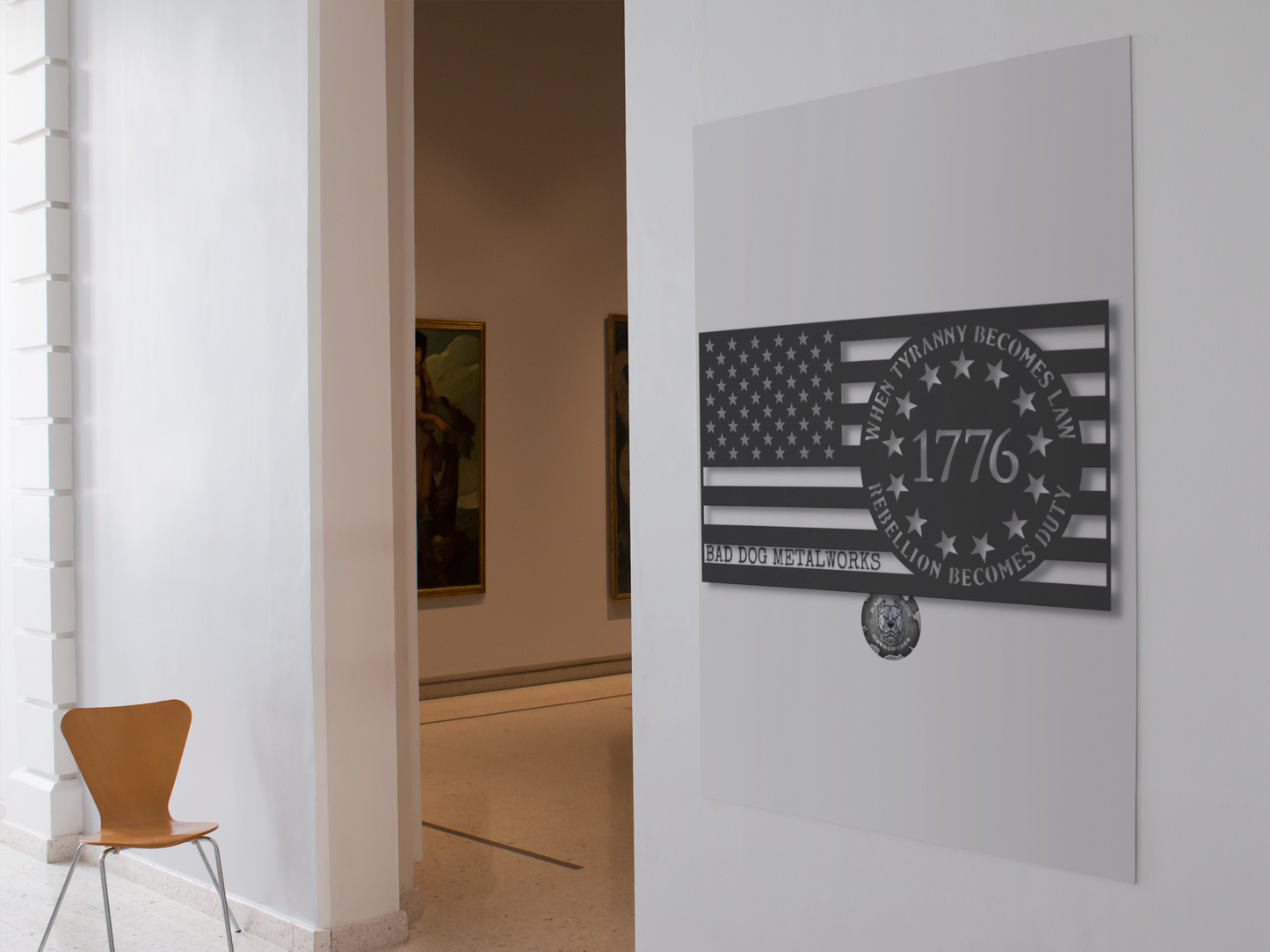 When Tyranny Becomes Law, Rebellion Becomes Duty American Flag