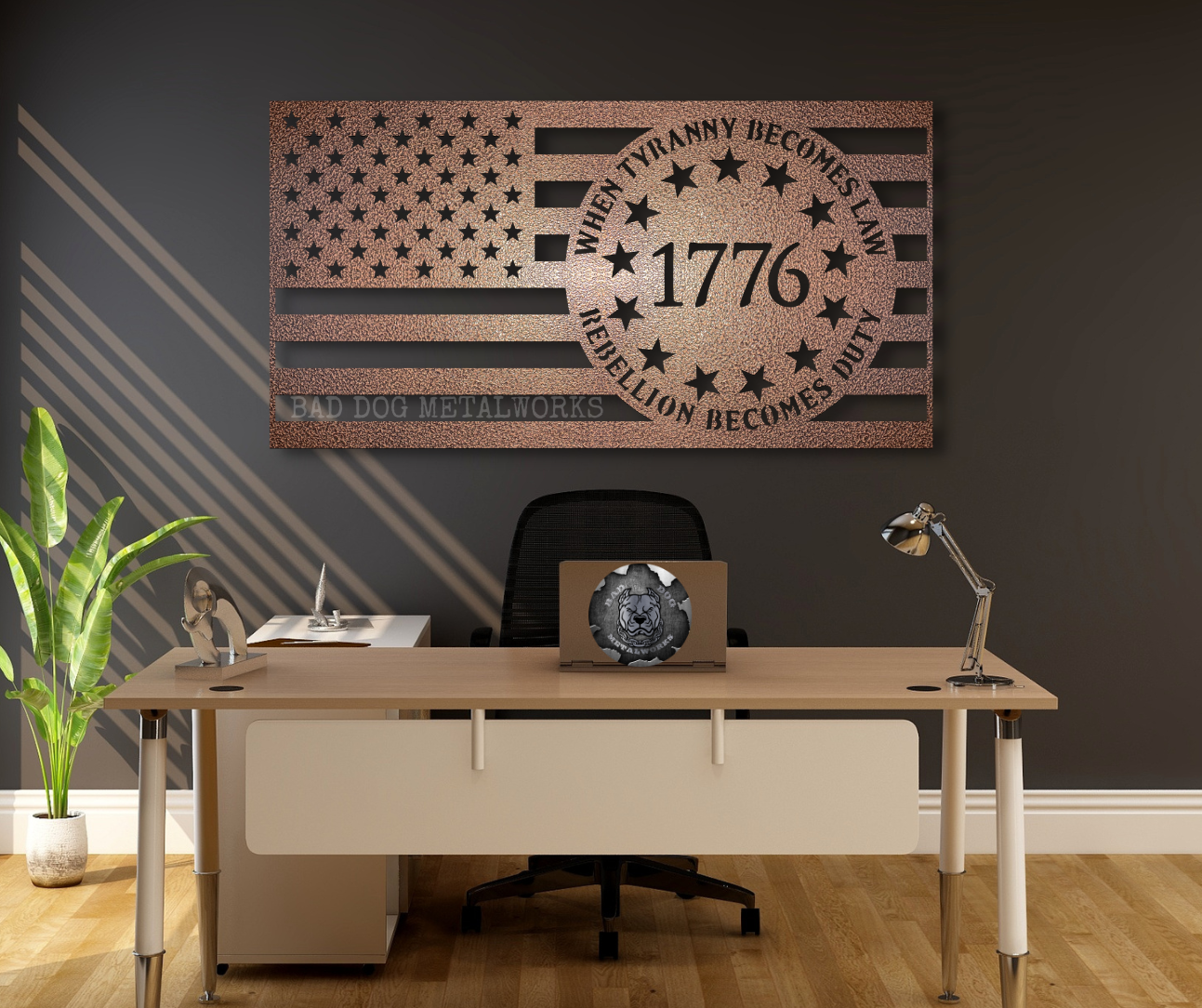 When Tyranny Becomes Law, Rebellion Becomes Duty American Flag