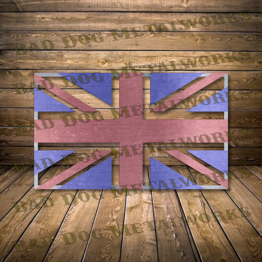 Union Jack Flag - Dxf and Svg