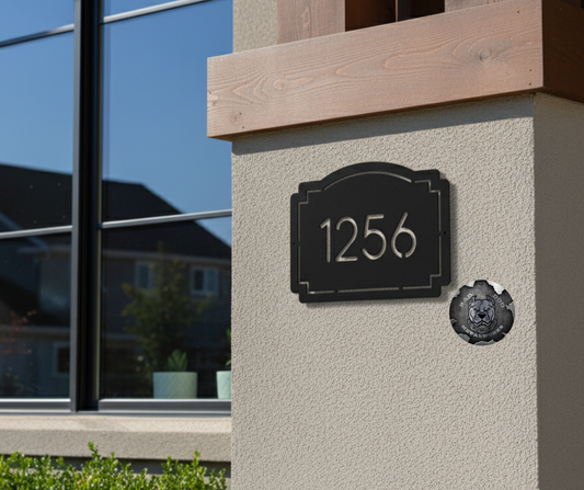 Vintage House Number Plaque