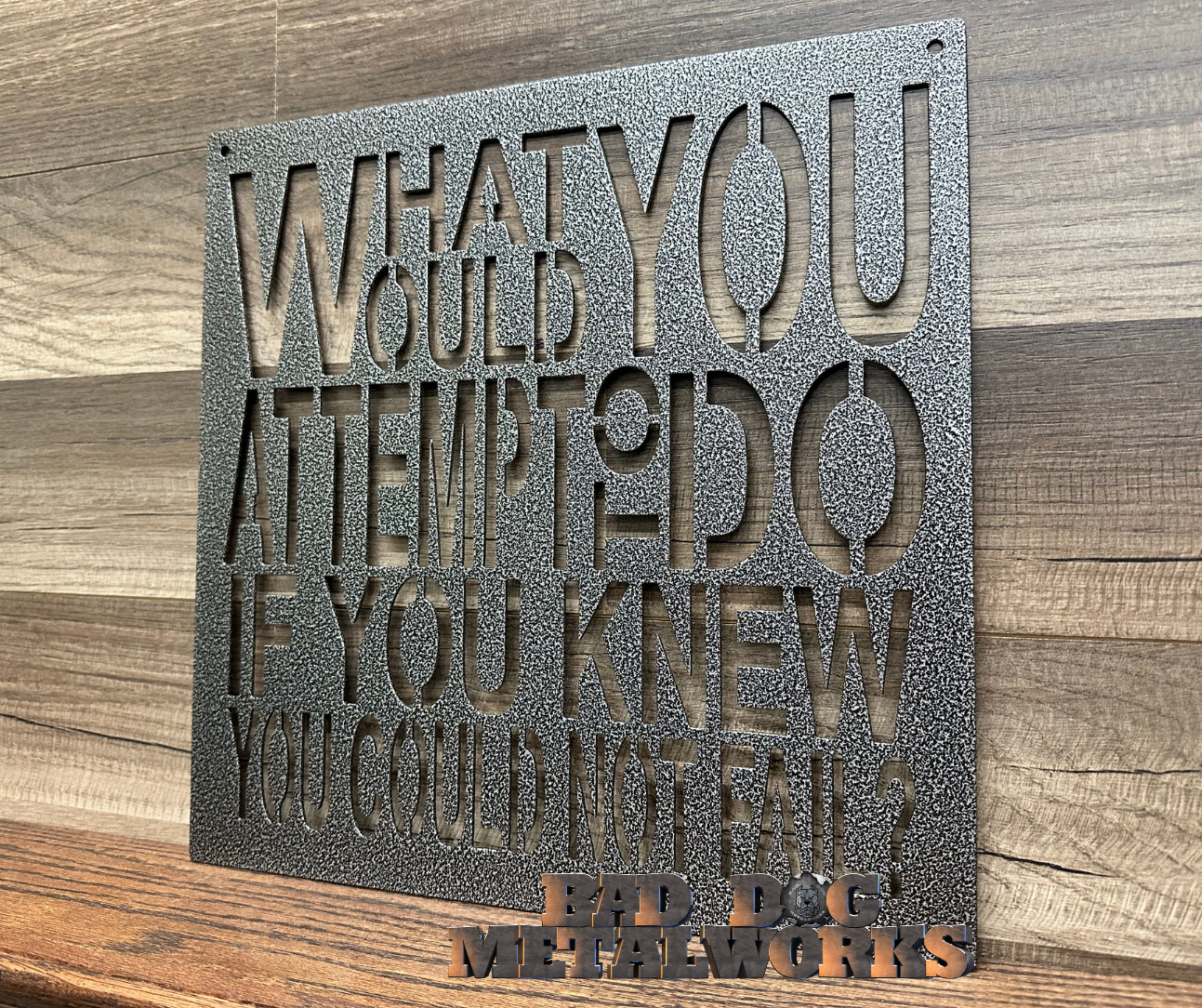What Would You Attempt to Do If You Knew You Could Not Fail?