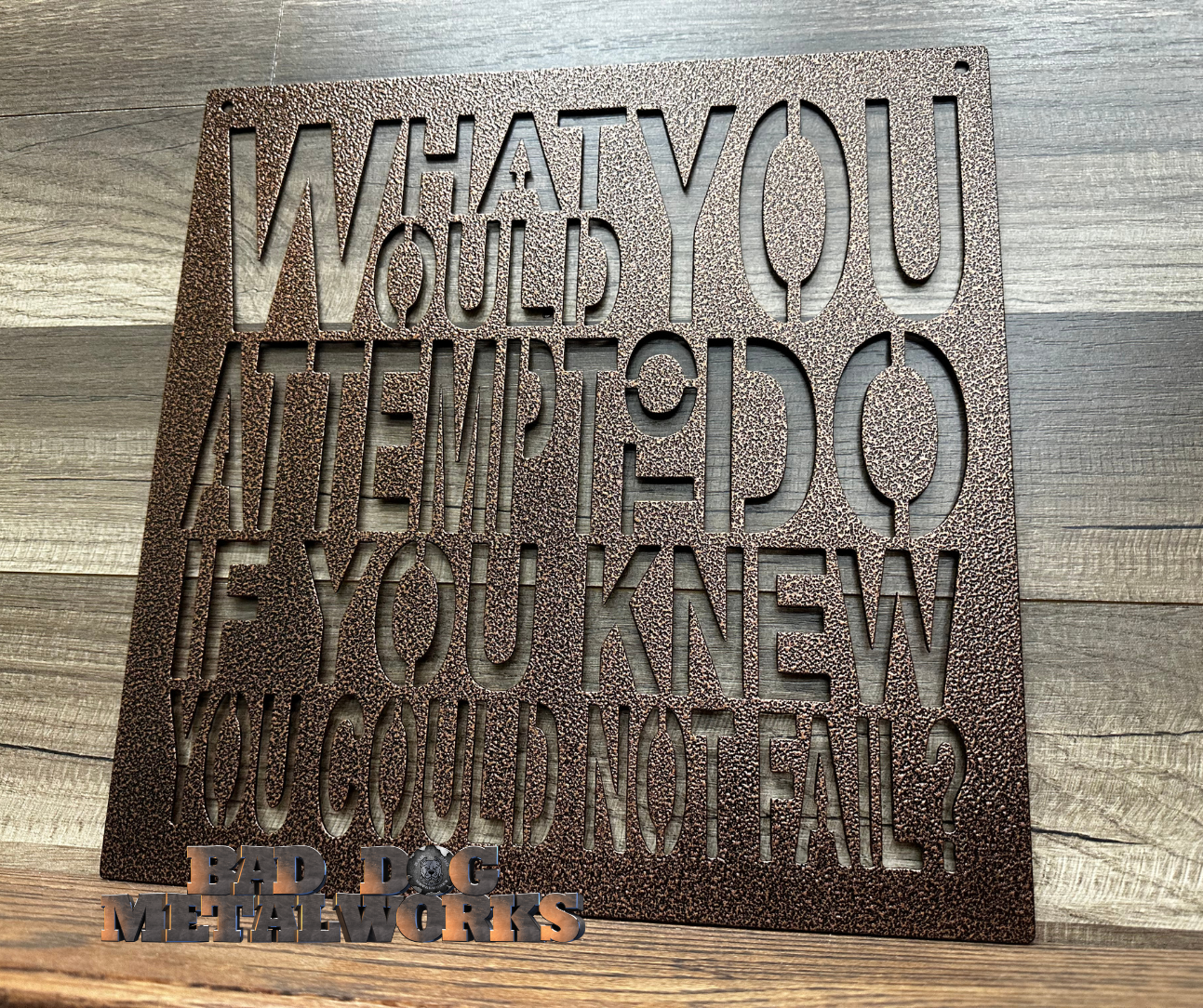 What Would You Attempt to Do If You Knew You Could Not Fail?