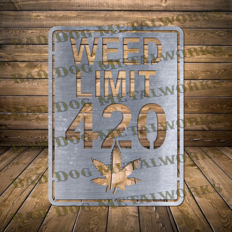 Weed Limit 420 - Svg and Dxf