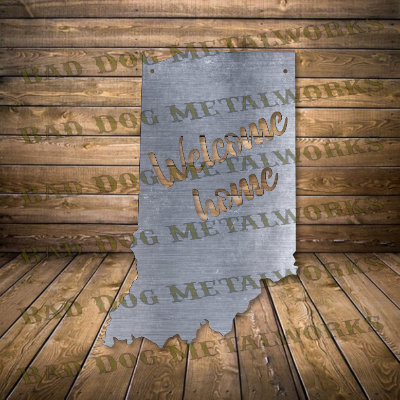 Indiana Welcome Home - Dxf and Svg