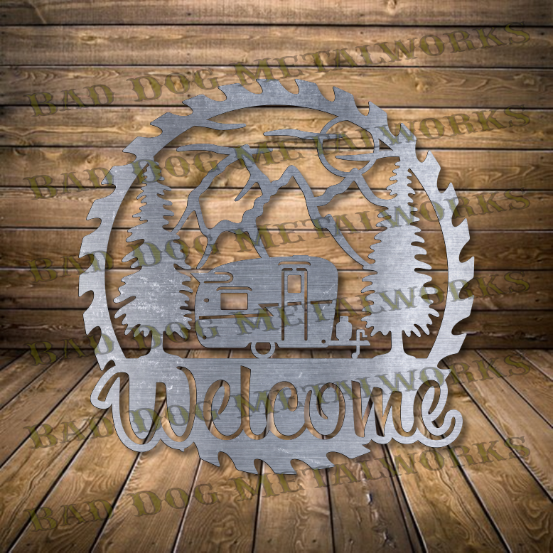 Camper Welcome Saw - Dxf and Svg