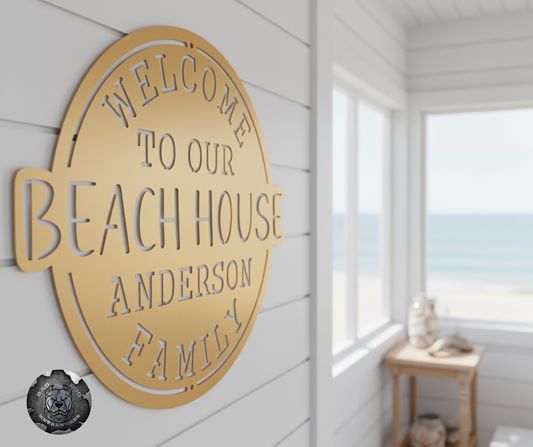 Welcome to Our Beach House Monogram