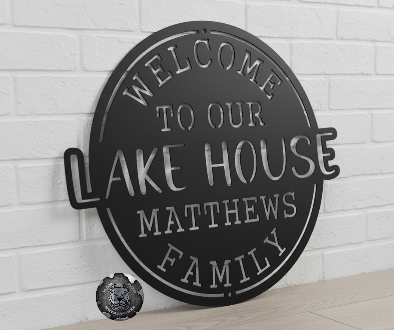 Welcome to Our Lake House Monogram
