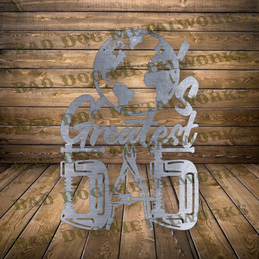 World's Greatest Dad - Dxf and Svg