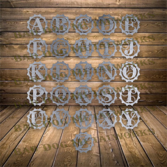 Steampunk Monograms - Dxf and Svg