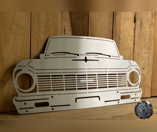 1965 Chevrolet Nova Front End Metal Art