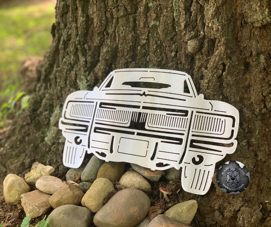 1969 Charger Front End Metal Art