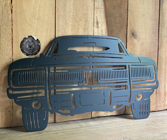 1969 Charger Front End Metal Art