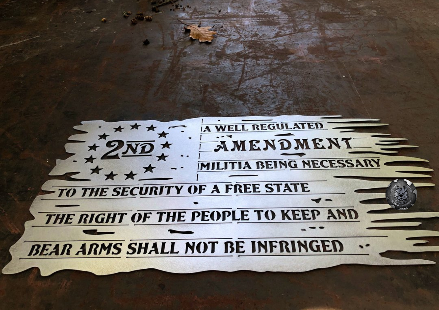 Second Amendment Tattered Flag