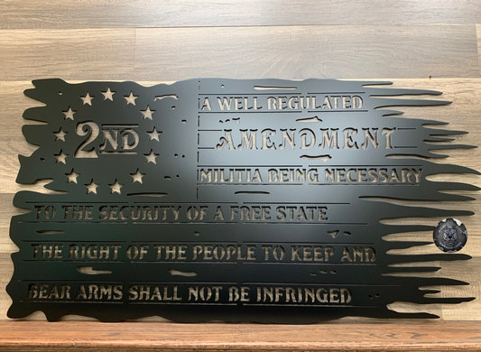 Second Amendment Tattered Flag