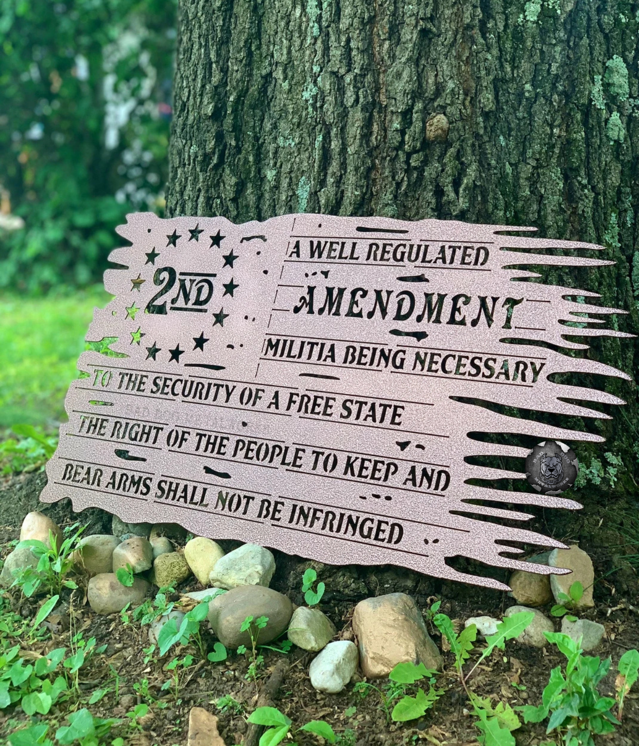 Second Amendment Tattered Flag