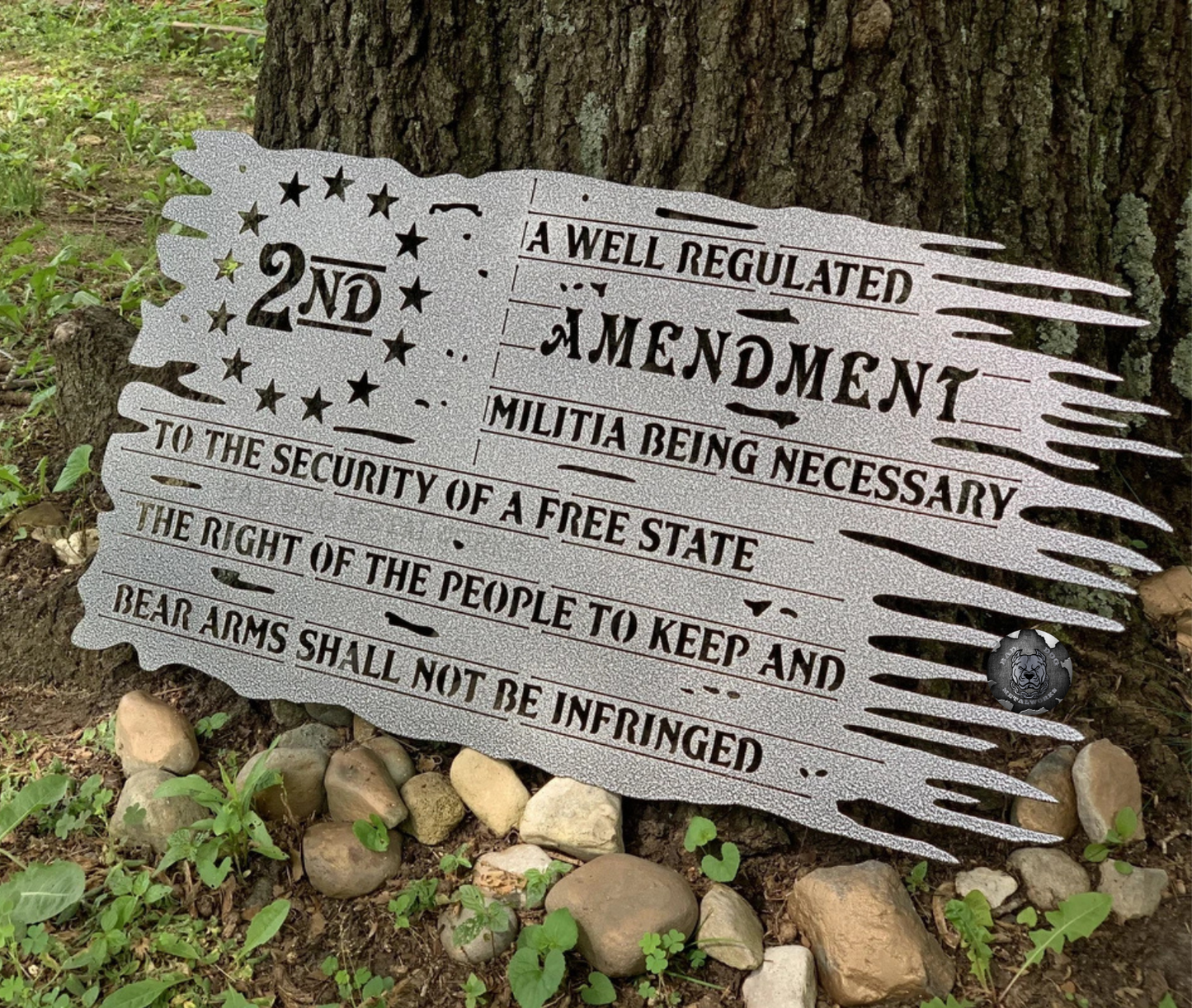 Second Amendment Tattered Flag