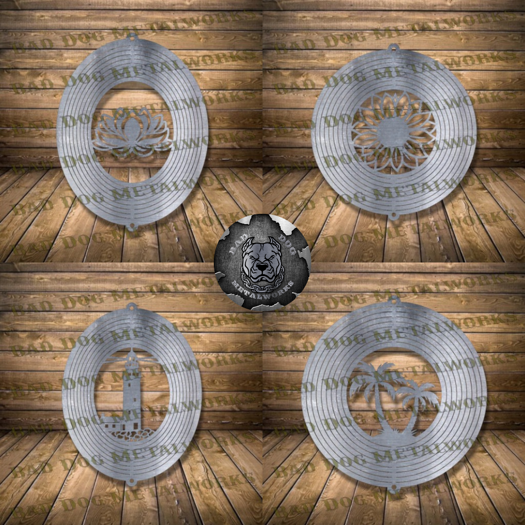 Wind Spinner Set - Svg and Dxf