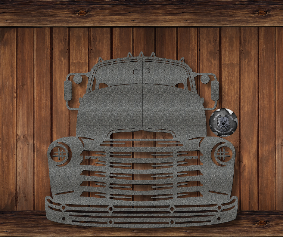 1948 Chevrolet COE Front End Metal Art