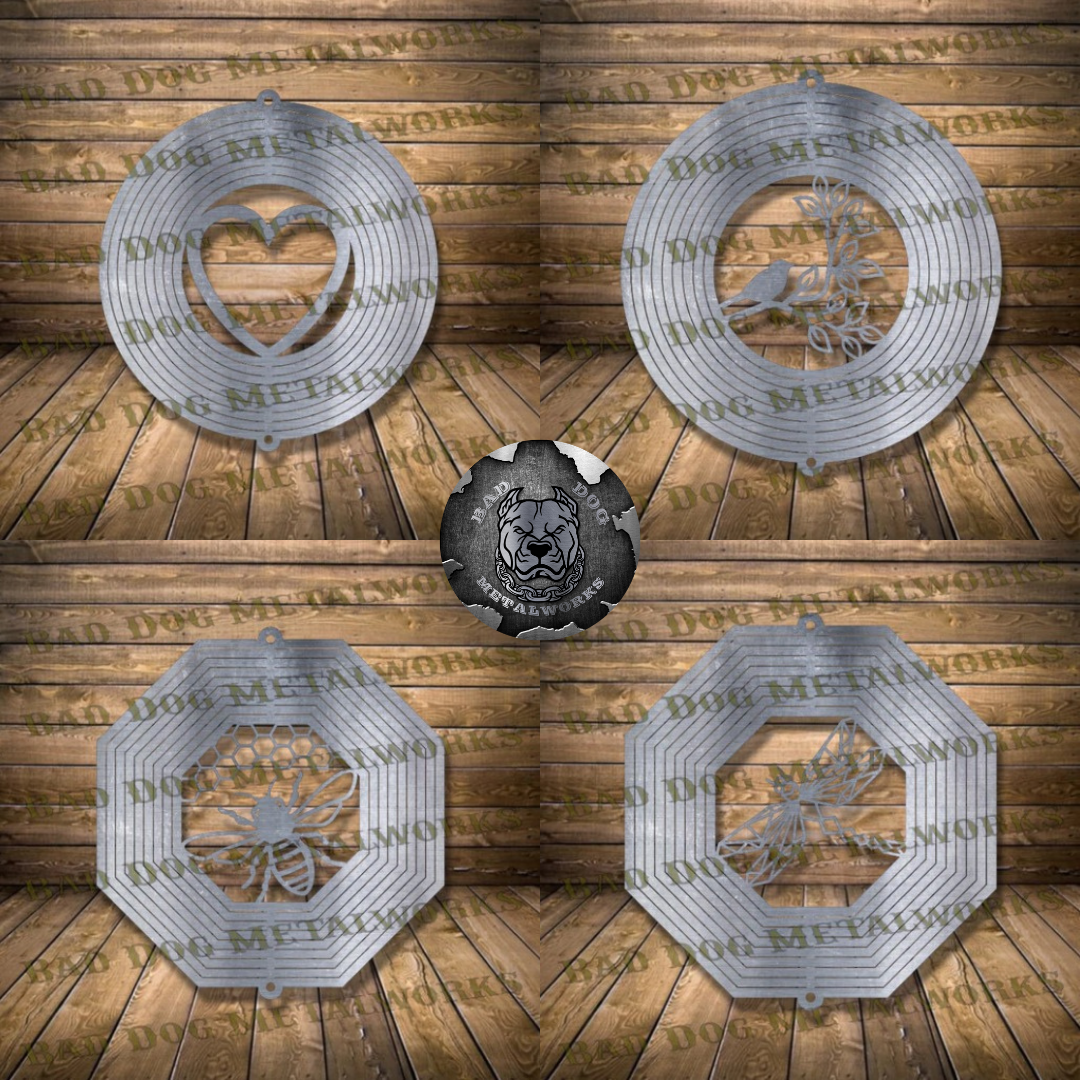 Wind Spinner Set - Svg and Dxf