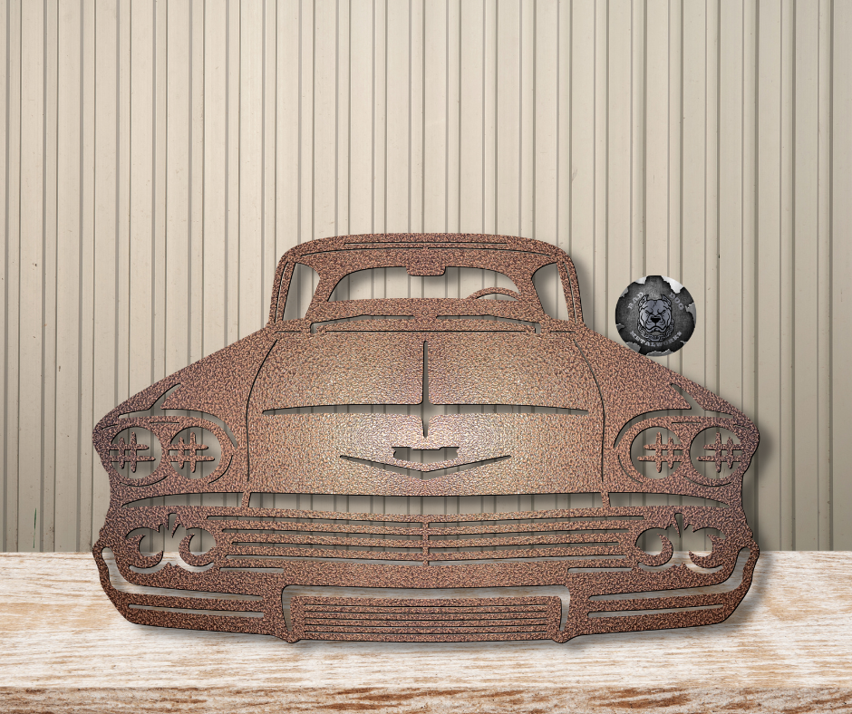 1958 Chevy Impala Front End Metal Art
