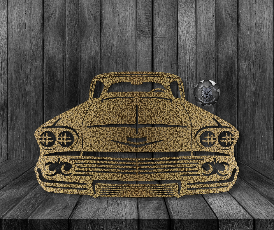 1958 Chevy Impala Front End Metal Art
