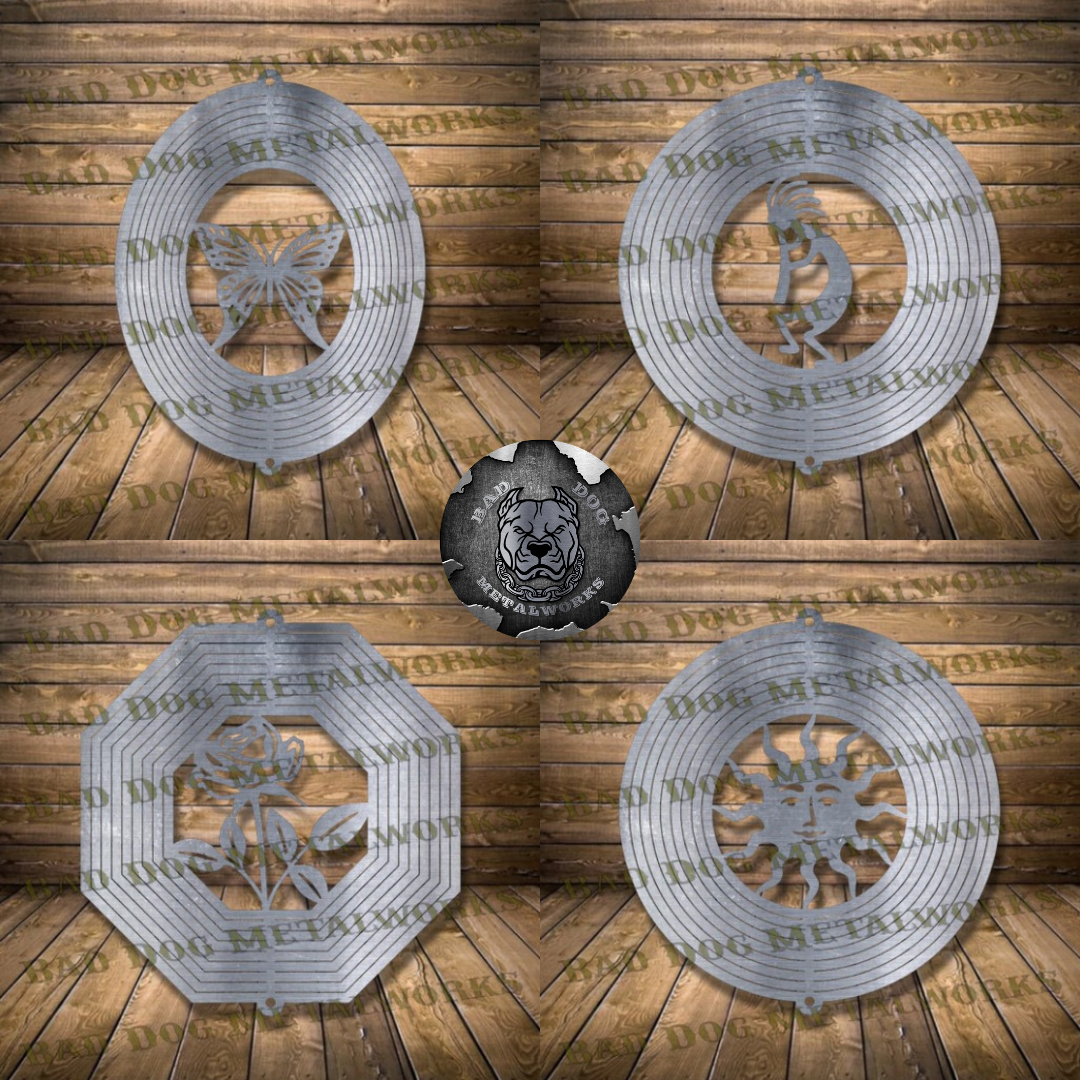 Wind Spinner Set - Svg and Dxf