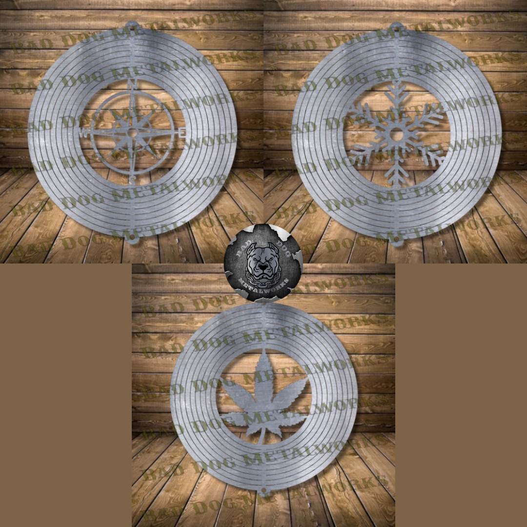 Wind Spinner Set - Svg and Dxf