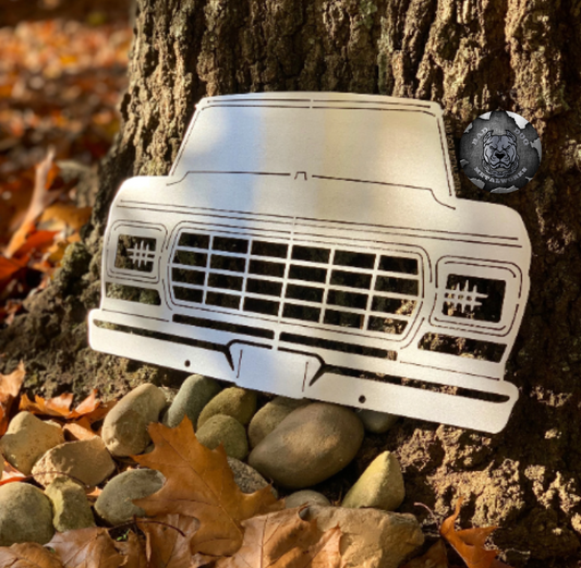 1979 Ford Pickup Truck Front End Metal Art