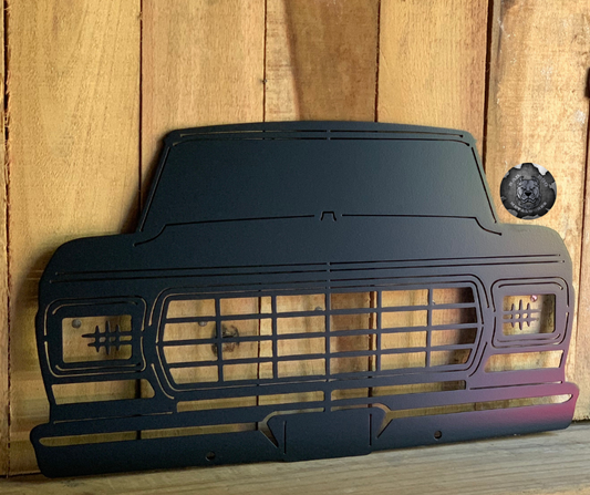 1979 Ford Pickup Truck Front End Metal Art