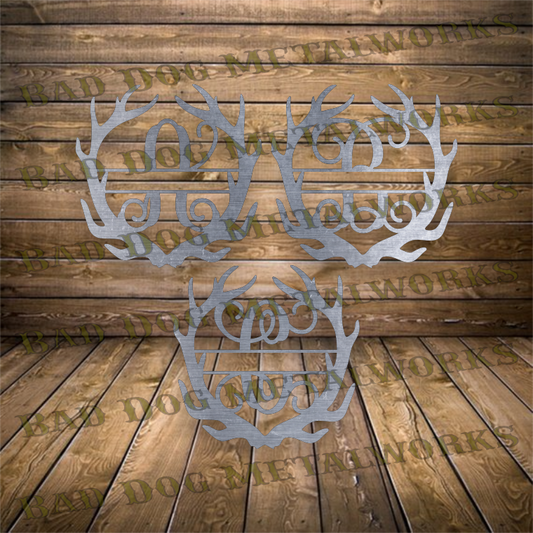 Antler Monogram Set - Dxf and Svg