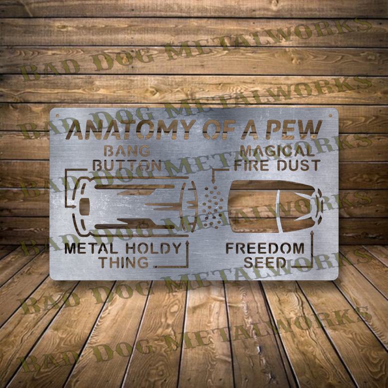 Anatomy of a Pew - Dxf and Svg