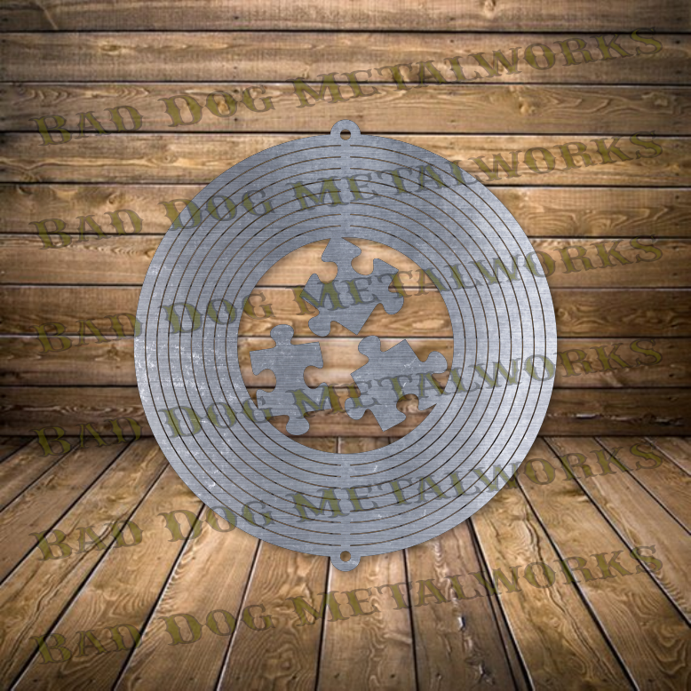 Autism Wind Spinner - Svg and Dxf