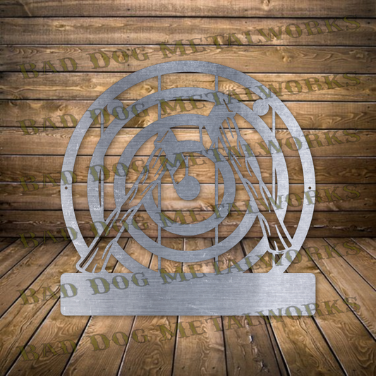Axe Throwing Monogram - Dxf and Svg