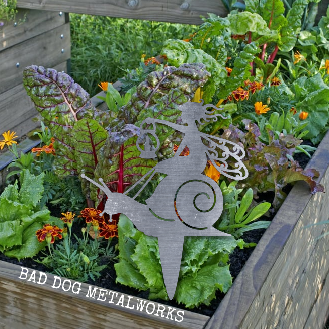 Snail Fairy Garden Stake