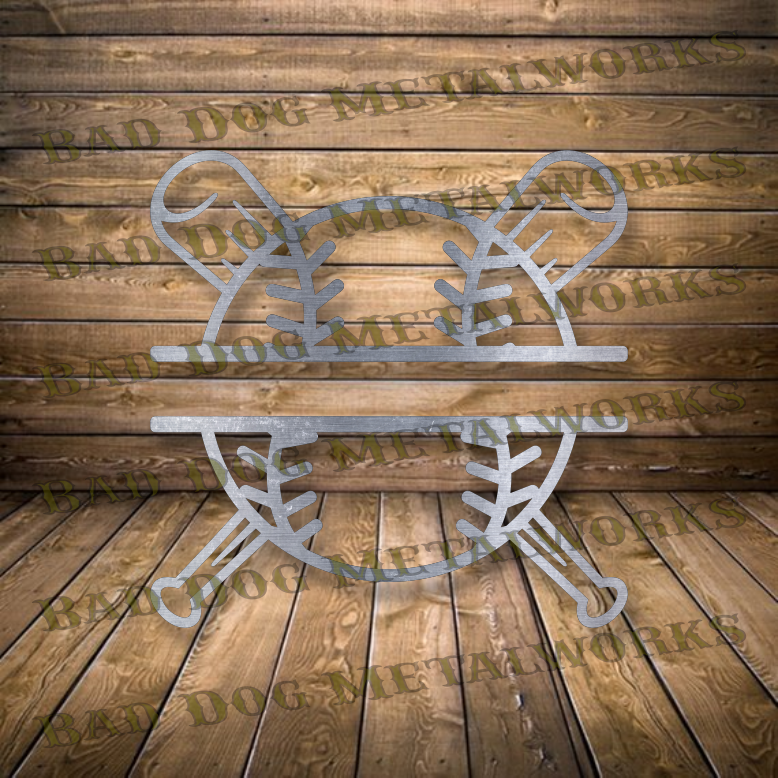 Baseball/Softball Monogram - Dxf and Svg