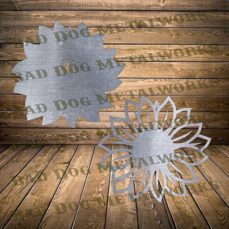 Two Layer Sunflower - Dxf and Svg