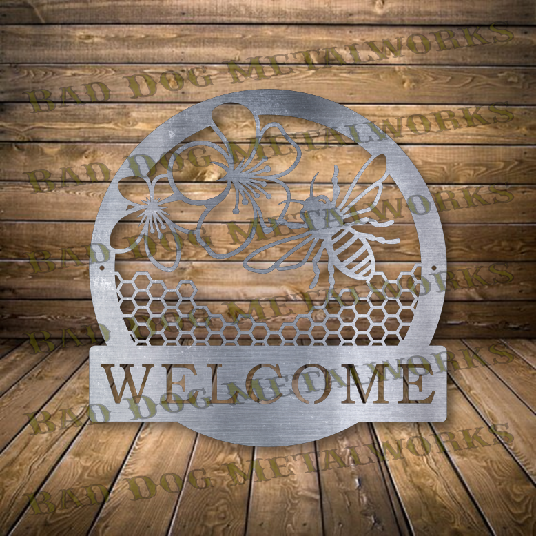 Bee Welcome - Dxf and Svg
