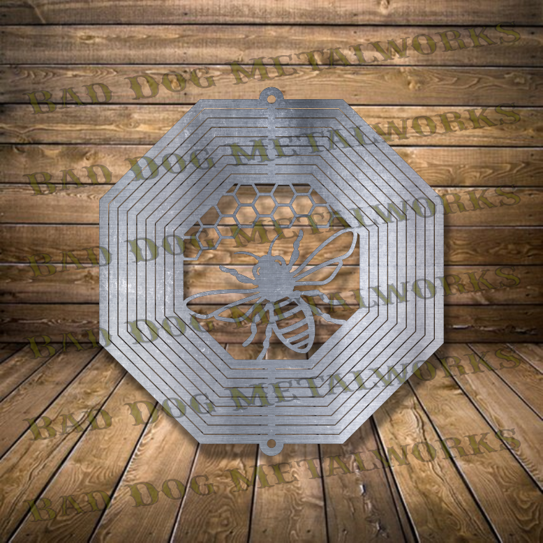 Bee Wind Spinner - Svg and Dxf