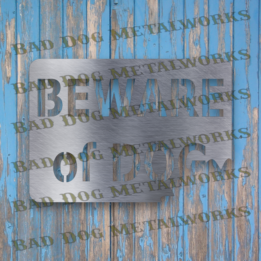 Beware of Dog - Dxf and Svg