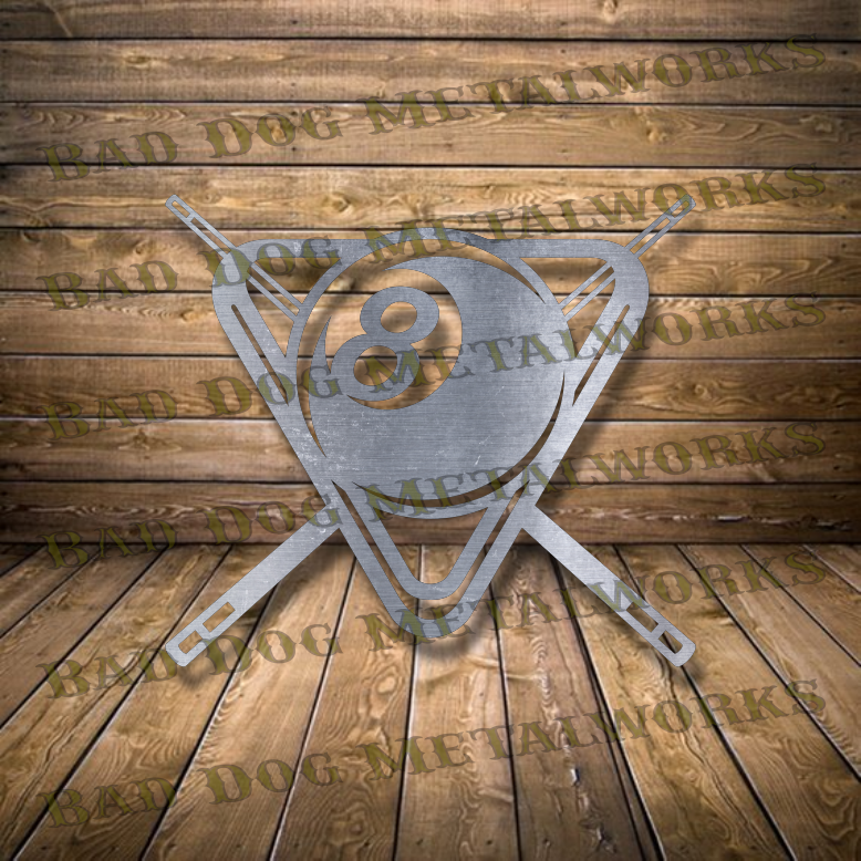 Eight Ball Billiards - Dxf and Svg