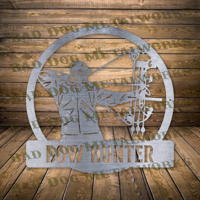 Bow Hunter Monogram - Dxf and Svg