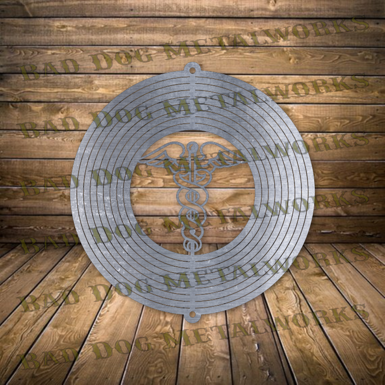 Caduceus Wind Spinner - Svg and Dxf