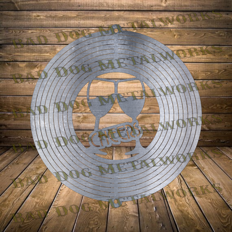 Cheers Wind Spinner - Svg and Dxf