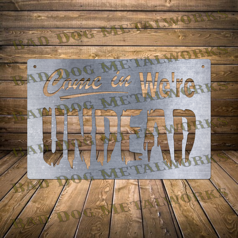 Come In We're Undead - Dxf and Svg