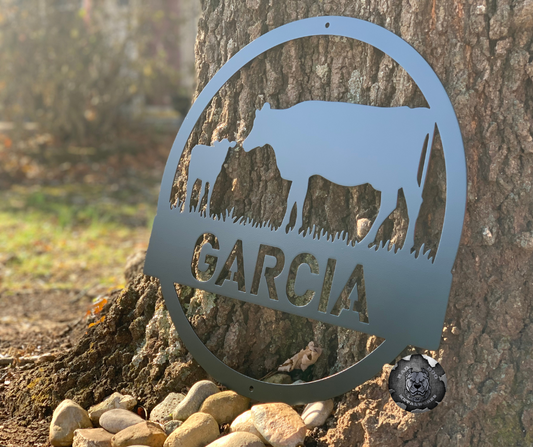 Cow and Calf Farm Monogram