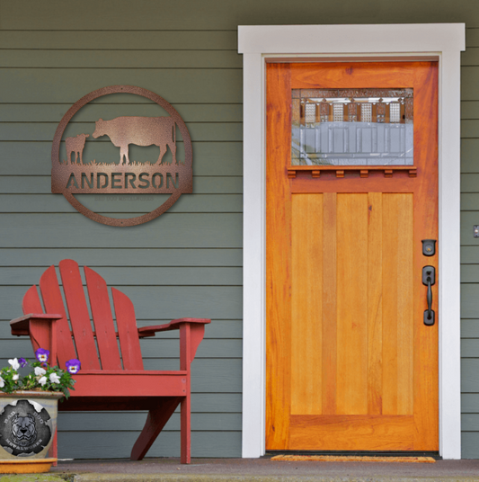Cow and Calf Farm Monogram