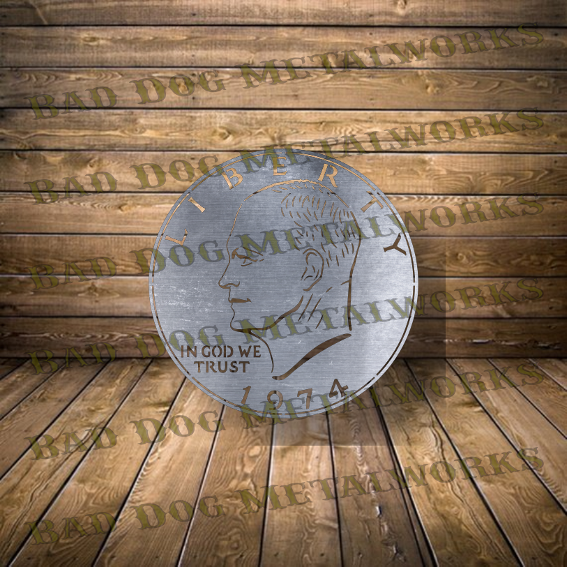 Silver Dollar - Dxf and Svg