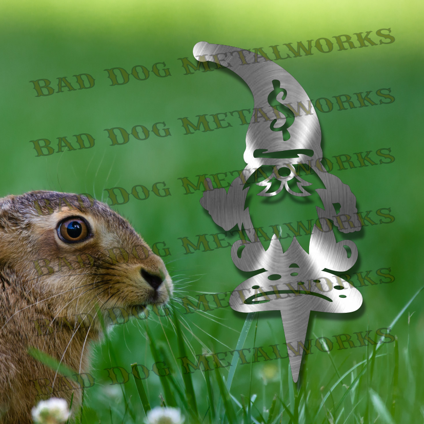 FU Money Gnome Garden Stake - Dxf and Svg