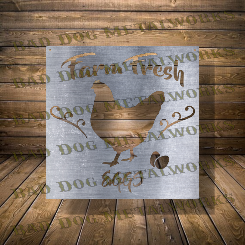 Farm Fresh Eggs - Dxf and Svg
